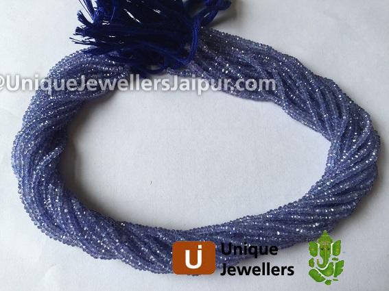 Tanzanite Faceted Roundelle Beads